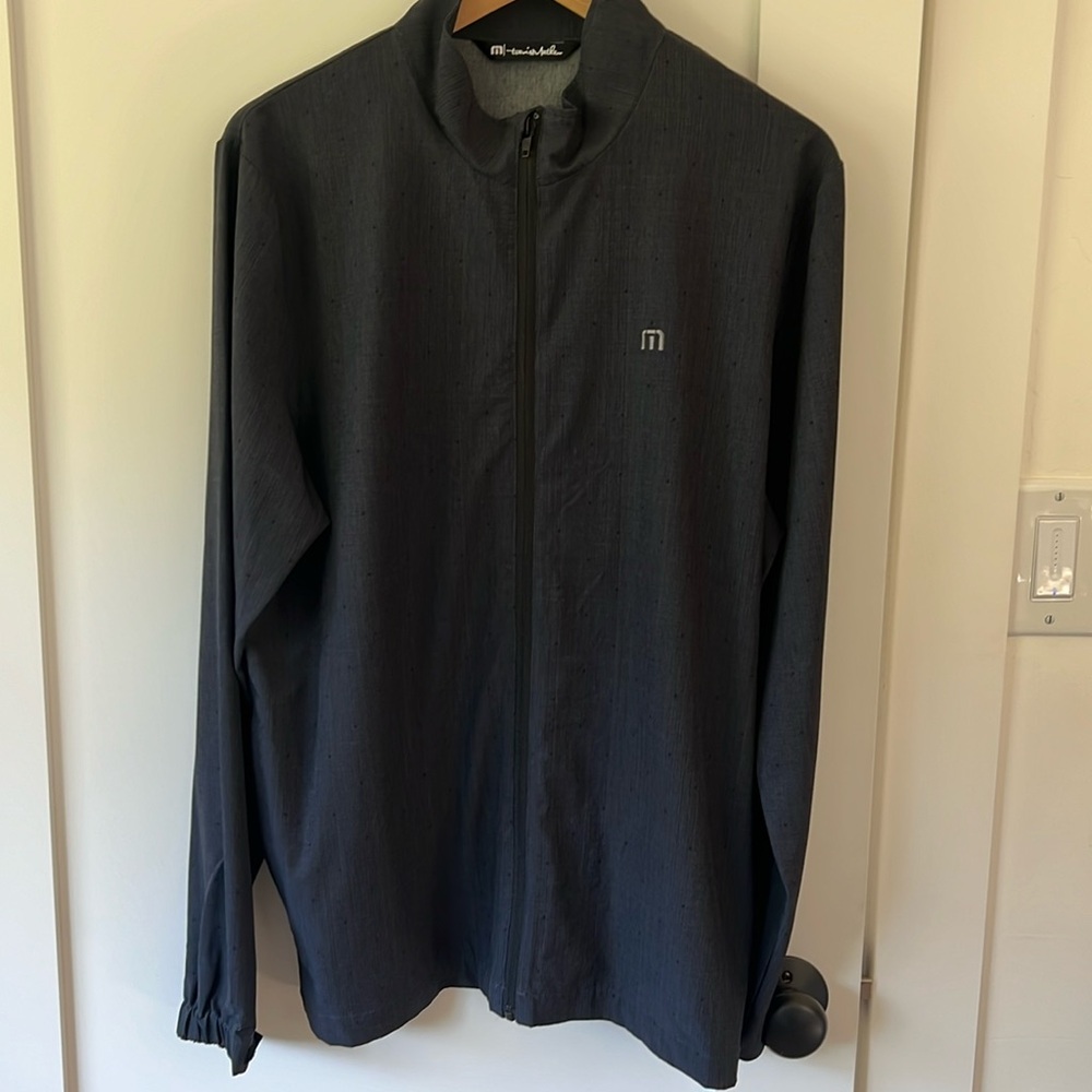 Gray Travis Mathew Zip Up Windbreaker - Medium